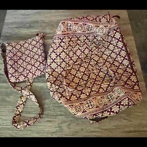 Vera Bradley Vintage Weekender and crossbody bags excellent coondition